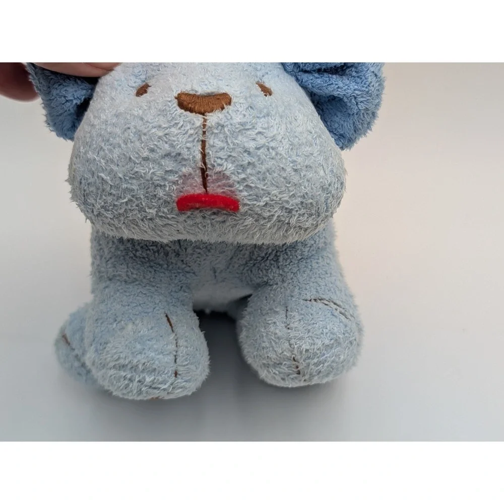 Old Navy Blue Dog‎ Puppy Plush Rattle 5 Inch Stuffed Animal Toy